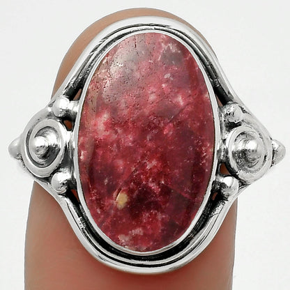 Natural Pink Thulite - Norway Ring size-7.5 R-1315 SDR167594