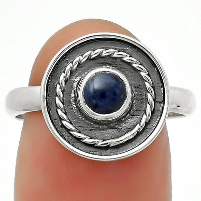 Natural Sodalite Ring size-8.5 R-1439 SDR167692