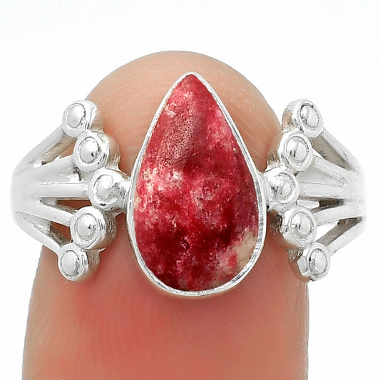 Natural Pink Thulite - Norway Ring size-8.5 R-1249 SDR167704