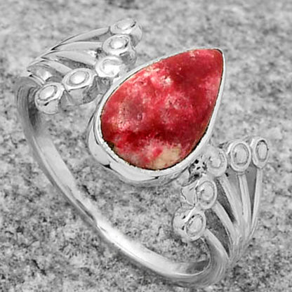 Natural Pink Thulite - Norway Ring size-8.5 R-1249 SDR167704