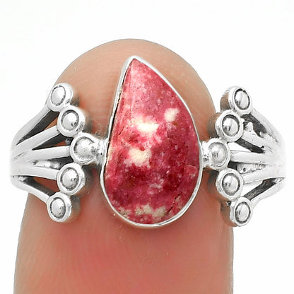 Natural Pink Thulite - Norway Ring size-8.5 R-1249 SDR167725