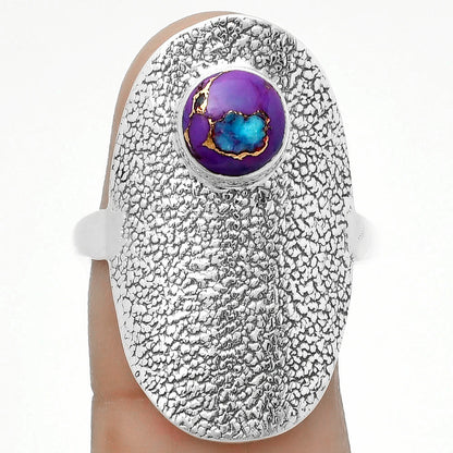 Copper Purple Turquoise - Arizona Ring size-8.5 R-1550 SDR167770