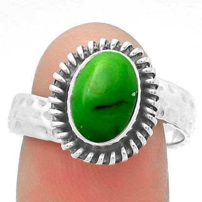 Copper Green Turquoise - Arizona Ring size-8.5 R-1279 SDR167837