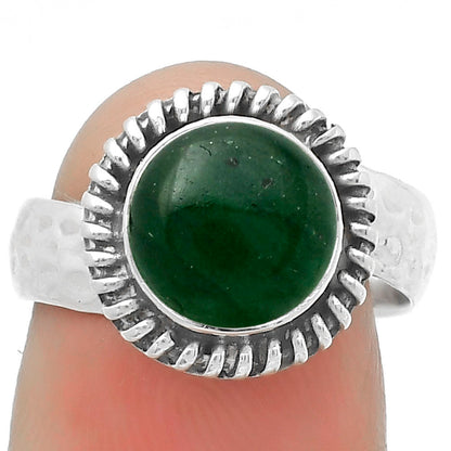 Natural Green Aventurine Ring size-6.5 R-1279 SDR167839