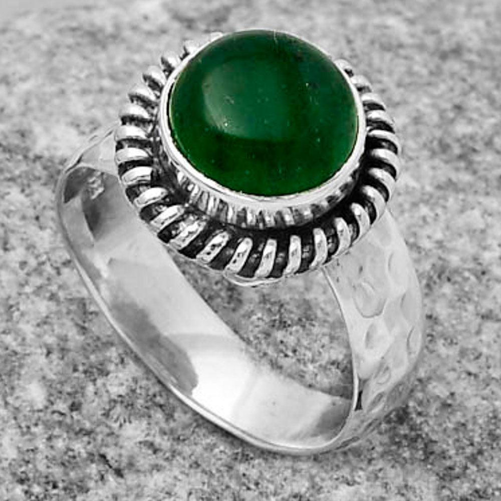 Natural Green Aventurine Ring size-6.5 R-1279 SDR167839