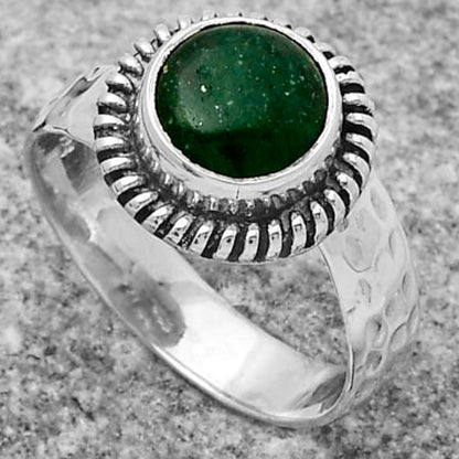Natural Green Aventurine Ring size-9 R-1279 SDR167842