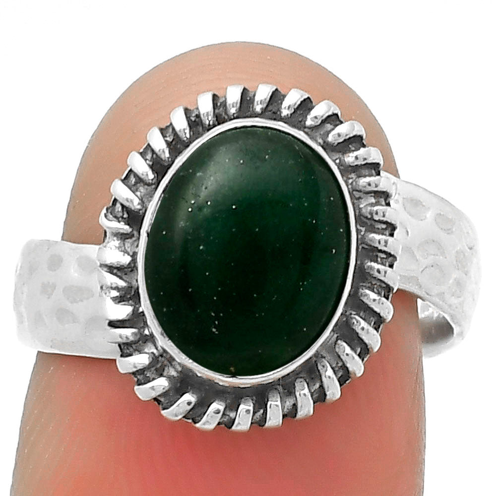 Natural Green Aventurine Ring size-7 R-1279 SDR167844