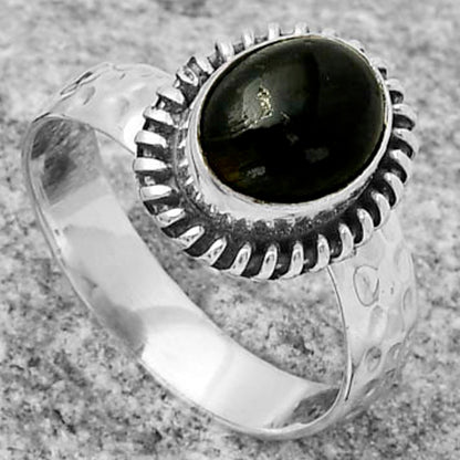 Natural Nuummite Ring size-9 R-1279 SDR167853