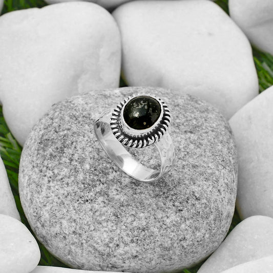 Natural Nuummite Ring size-8 R-1279 SDR167855