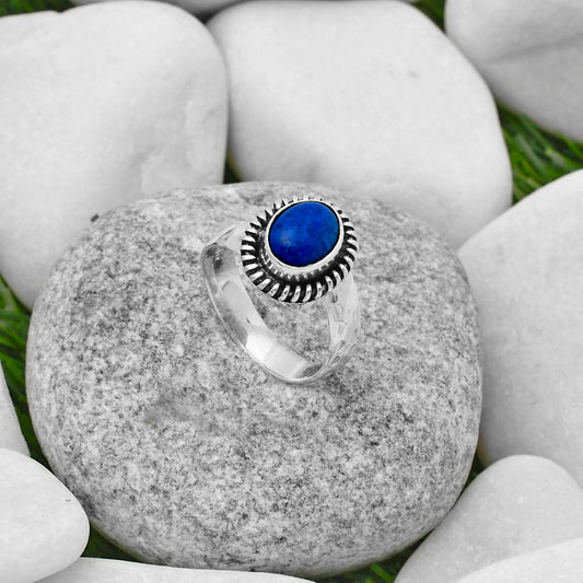 Natural Lapis - Afghanistan Ring size-7.5 R-1279 SDR167857