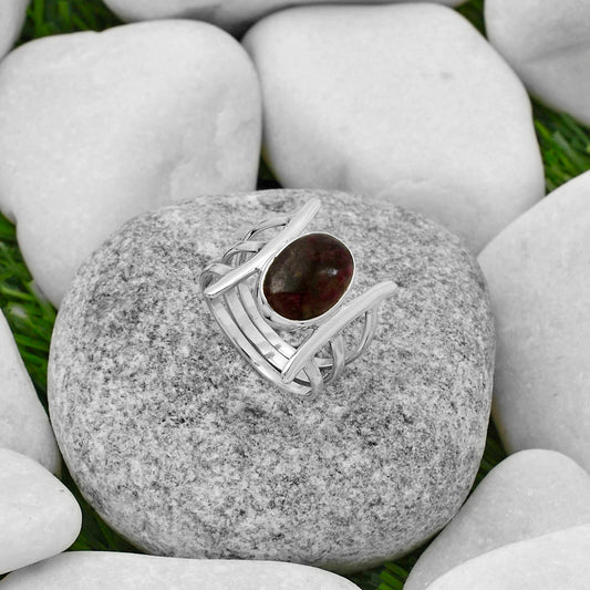 Natural Tourmaline Quartz Ring size-7 R-1544 SDR167910