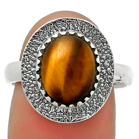 Natural Tiger Eye - Africa Ring size-8.5 R-1649 SDR167928