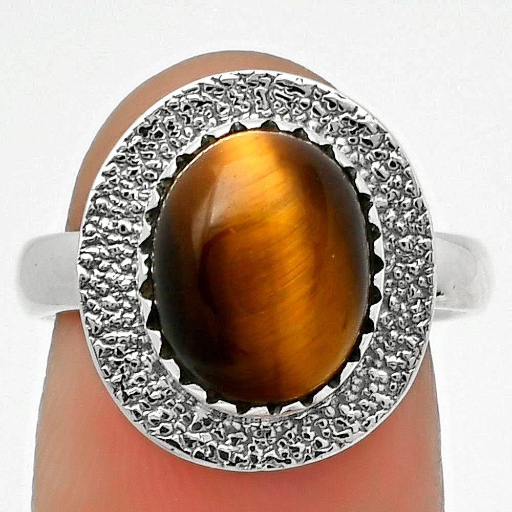 Natural Tiger Eye - Africa Ring size-7 R-1649 SDR167931