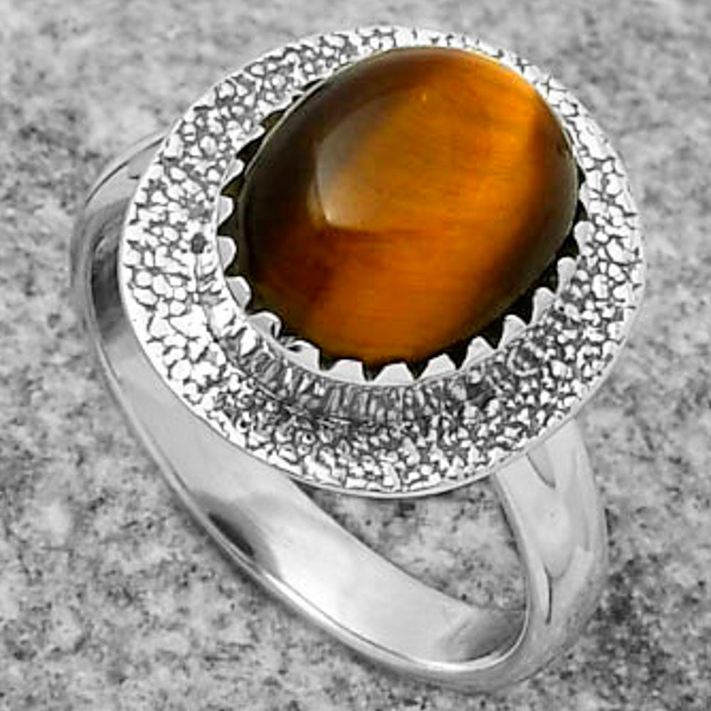 Natural Tiger Eye - Africa Ring size-7 R-1649 SDR167931