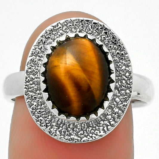 Natural Tiger Eye - Africa Ring size-8.5 R-1649 SDR167949