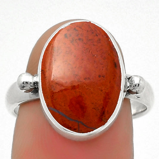 Natural Red Moss Agate Ring size-8.5 R-1715 SDR168049