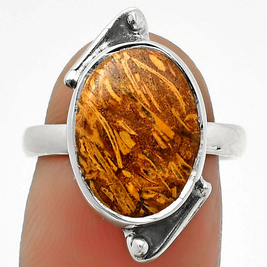 Natural Coquina Fossil Jasper India Ring size-7 R-1188 SDR168099