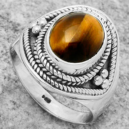 Natural Tiger Eye - Africa Ring size-7.5 R-1312 SDR168229