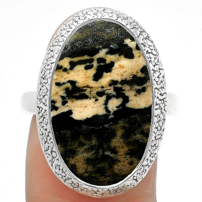 Natural Russian Honey Dendrite Opal Ring size-8.5 R-1307 SDR168253