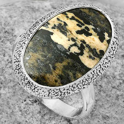 Natural Russian Honey Dendrite Opal Ring size-8.5 R-1307 SDR168253