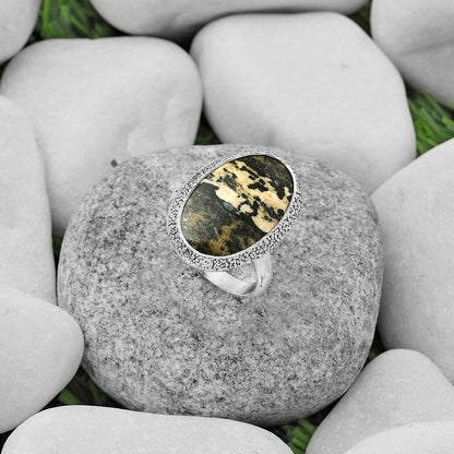 Natural Russian Honey Dendrite Opal Ring size-8.5 R-1307 SDR168253