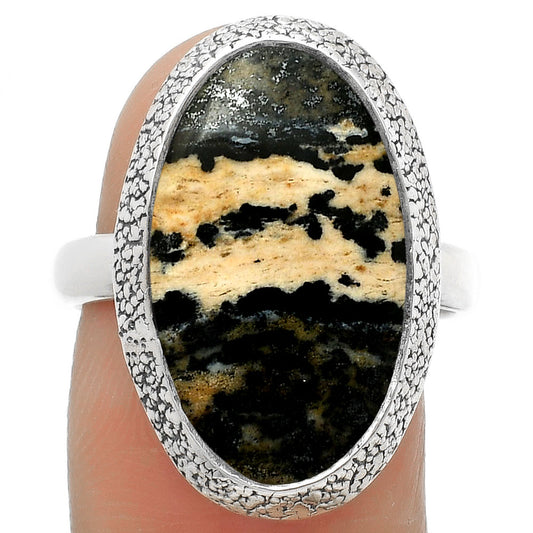 Natural Russian Honey Dendrite Opal Ring size-8.5 R-1307 SDR168270