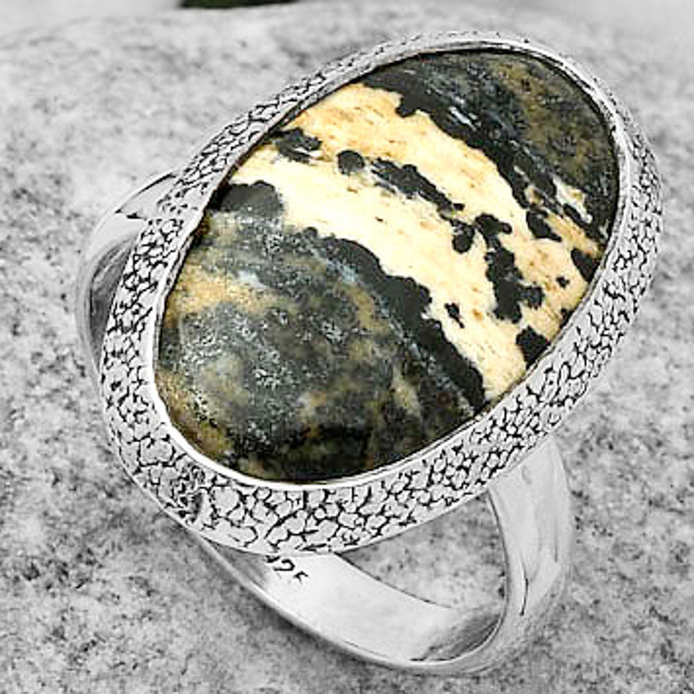 Natural Russian Honey Dendrite Opal Ring size-8.5 R-1307 SDR168270