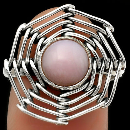 Wire Wrap - Pink Opal - Australia Ring size-9 R-1445 SDR168425