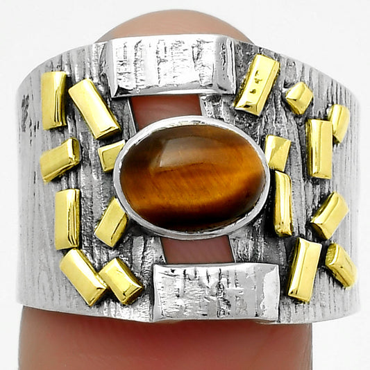 Two Tone - Tiger Eye - Africa Ring size-8.5 R-1543 SDR168440