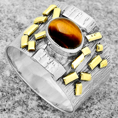 Two Tone - Tiger Eye - Africa Ring size-8.5 R-1543 SDR168440