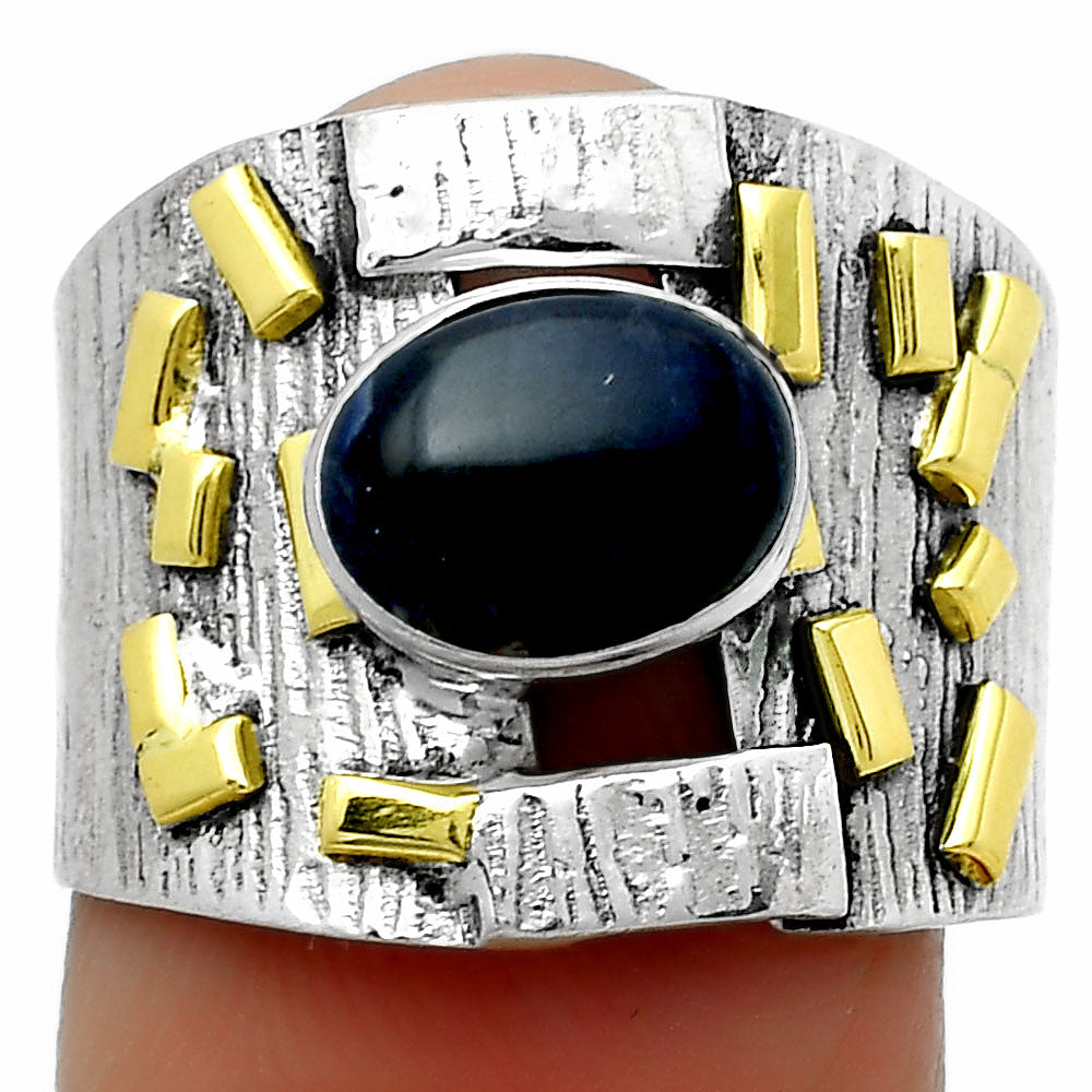 Two Tone - Natural Sodalite Ring size-7.5 R-1543 SDR168462