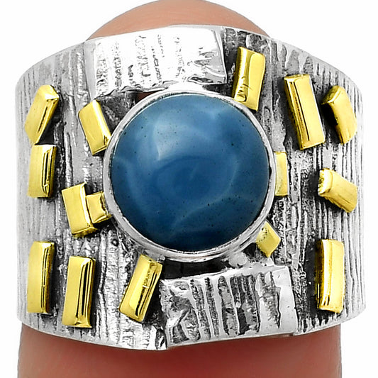 Two Tone - Natural Owyhee Opal Ring size-7 R-1543 SDR168466