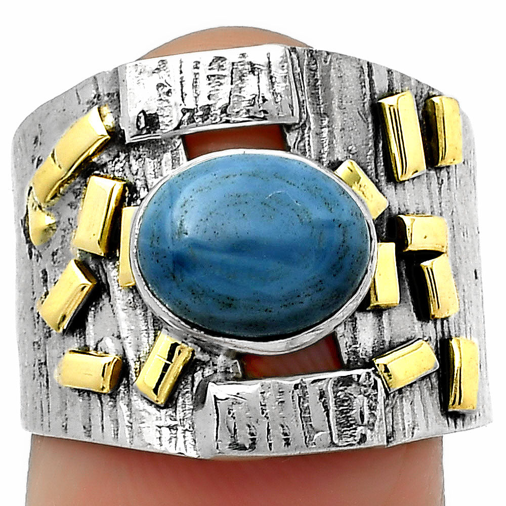 Two Tone - Natural Owyhee Opal Ring size-7.5 R-1543 SDR168470