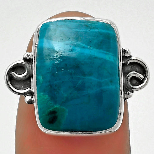 Natural Azurite Chrysocolla Ring size-7 R-1218 SDR168706