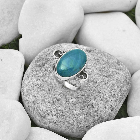 Natural Azurite Chrysocolla Ring size-7 R-1218 SDR168709