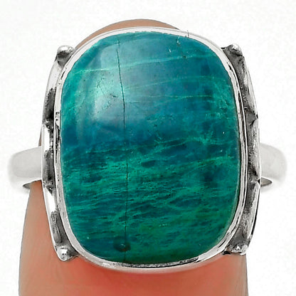 Natural Azurite Chrysocolla Ring size-8.5 R-1198 SDR168833