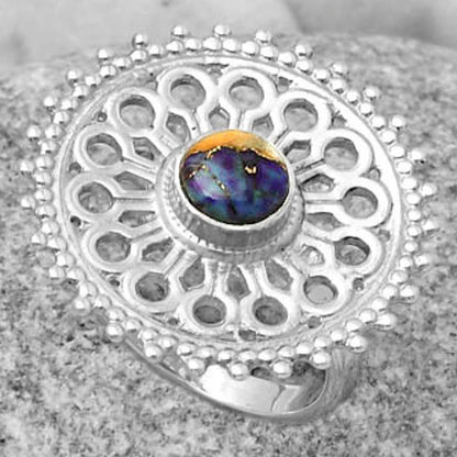 Artisan - Spiny Oyster Turquoise Ring size-7 R-1107 SDR169392