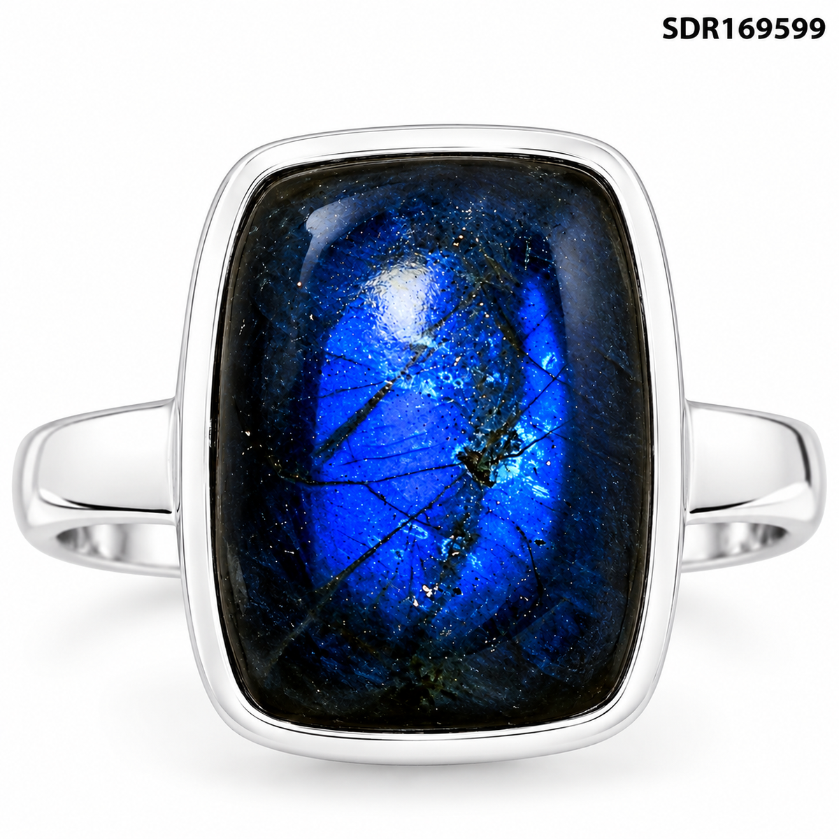 Blue Fire Labradorite - Madagascar Ring size-8 R-1004 SDR169599