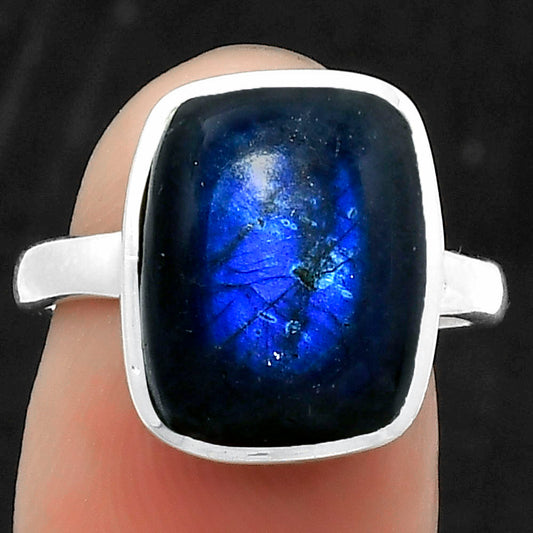 Blue Fire Labradorite - Madagascar Ring size-8 R-1004 SDR169599