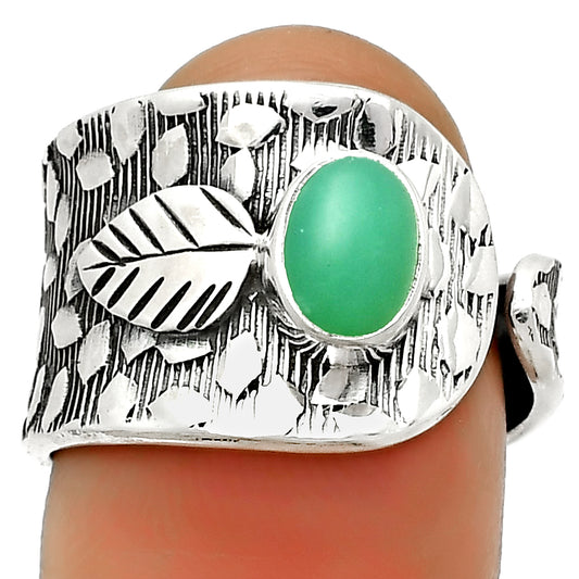 Adjustable - Chrysoprase - Australia Ring size-7 R-1319 SDR169874