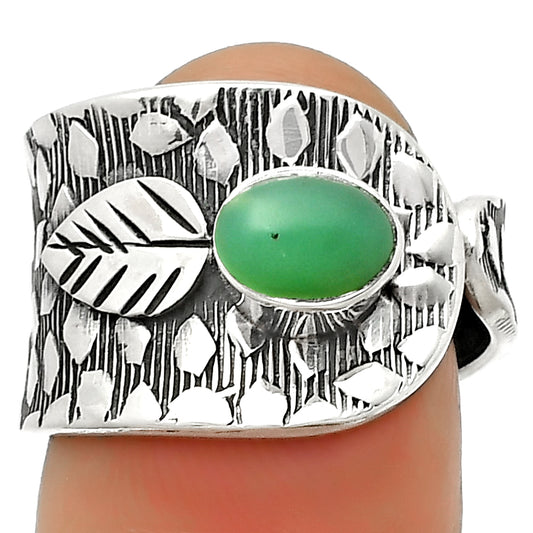 Adjustable - Chrysoprase - Australia Ring size-7 R-1319 SDR169878