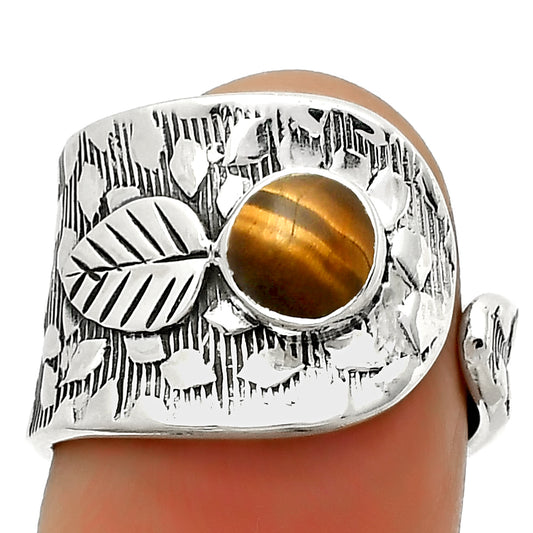 Adjustable - Tiger Eye - Africa Ring size-6.5 R-1319 SDR169898