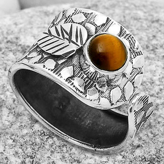 Adjustable - Tiger Eye - Africa Ring size-7.5 R-1319 SDR169901