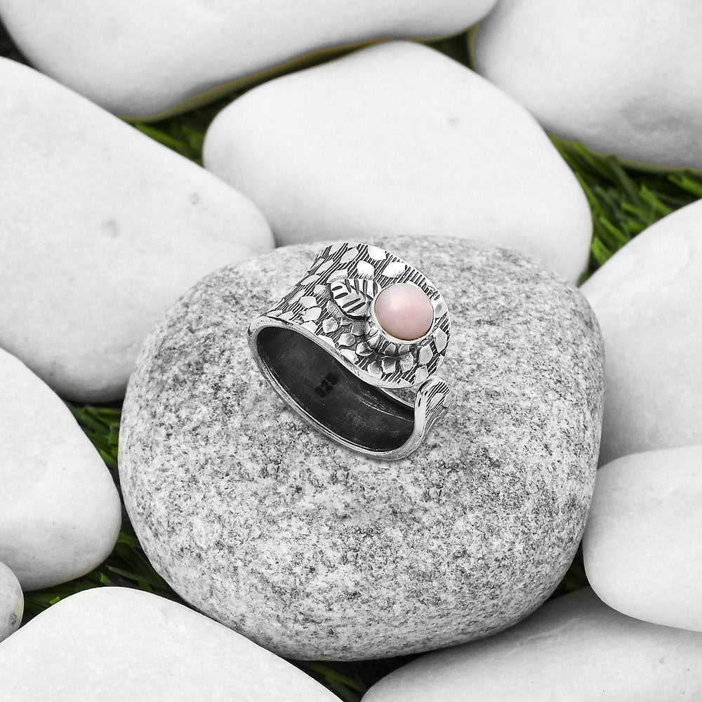 Adjustable - Pink Opal - Australia Ring size-7.5 R-1319 SDR169908