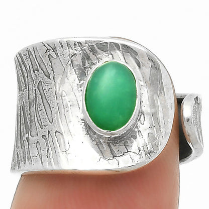 Adjustable Chrysoprase Australia Ring size-6.5 R-1319 SDR169920