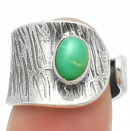 Adjustable - Chrysoprase - Australia Ring size-6 R-1319 SDR169926