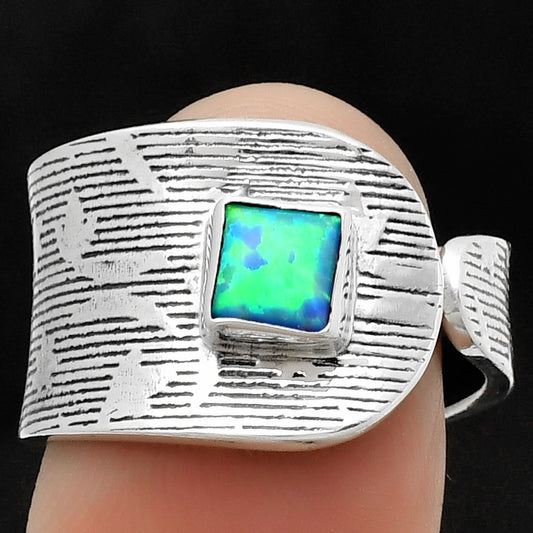 Adjustable - Fire Opal Ring size-8 R-1319 SDR170063