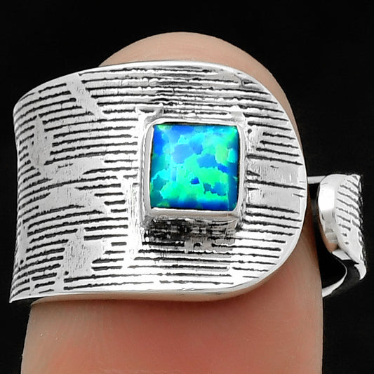 Adjustable - Fire Opal Ring size-7 R-1319 SDR170066