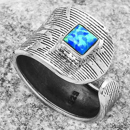 Adjustable - Fire Opal Ring size-7 R-1319 SDR170066