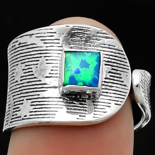 Adjustable - Fire Opal Ring size-7 R-1319 SDR170067
